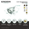 thumbnail image 3 of Kingston Brass K139A8 Victorian Jet - Alcachofa De Ducha (Níquel Cepillado), 3 of 3