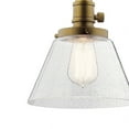 thumbnail image 5 of 1 Light Farmhouse Vintage Mini Pendant Light Fixture with Clear Seeded Glass-Olde Bronze Finish Bailey Street Home 147-Bel-2013867, 5 of 8