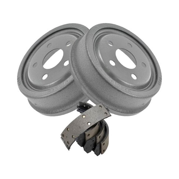 Rear Brake Drum and Brake Shoe Kit - Compatible with 1985 - 2002 Chevy Cavalier 1986 1987 1988 1989 1990 1991 1992 1993 1994 1995 1996 1997 1998 1999 2000 2001