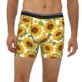 thumbnail image 2 of Easygdp Sunflowers Men's Boxer Briefs Men’s Underwear Boxer Briefs for Men, 2 of 7