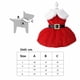 thumbnail image 4 of Gatos Perro Vestido rojo Bonito traje navideño Cómodo vestido navideño Suministros, 4 of 8