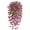 A, variant on Souew Eucalyptus Leaf Rosary Vine Artificial Flower Rose Red + Pink, Artificial Hanging Flowers Plants for Outdoor Fall Decoration Look Real for Outside Home Indoor Planter Porch Window Yard Mums