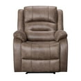 thumbnail image 4 of K-Living Larissa Recliner 3PCS Sofa Set in Caramel Brown Palomino Fabric, 4 of 4