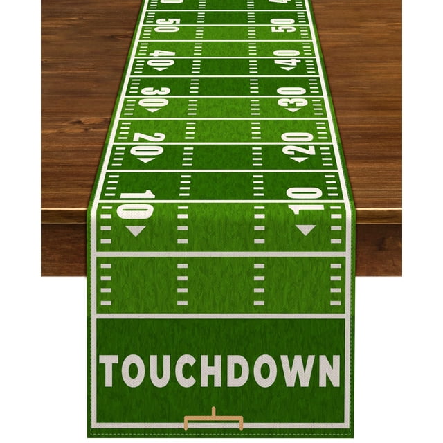 Camino de mesa Nepnuser cancha de fútbol americano 33 x 183 cm