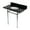 Black Granite / Polished Chrome, variant on Kingston Brass KVPK36KB8 Templeton 36" Black Granite Console Sink with Brass Legs (8-Inch, 3-Hole), Black Granite/Brushed Nickel