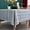 Blue and Grey, variant on Embroidered Small Square Tablecloth, 24x24 Inch End Table Cover Almond Buff,24" x 24" (Square)