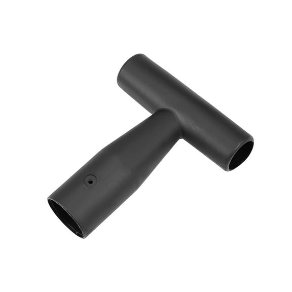 Shovel T Grip Handle 35mm Inner Diameter for Digging Raking Tool Black 1Pcs