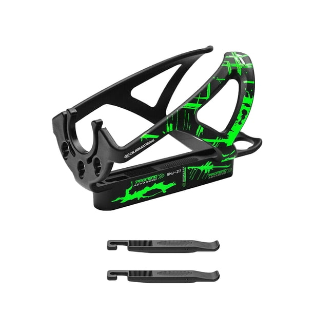 Worallymy Portabotellas Plástico Bicicleta Botella Clip Bicicleta Bebida Soporte Ciclismo Agua Estante Ciclismo Accesorio, Negro y Verde Worallymy JD735906109