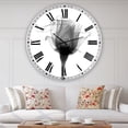 thumbnail image 2 of Designart Large Black Analog Round Cottage Wall Clocks, CLM25118-C38, 2 of 3