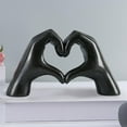 thumbnail image 3 of Nordic Hand Figurine Heart Gesture Statue Crafts for Home Living Room Decor -, 3 of 8