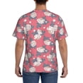 thumbnail image 2 of Rocae Rose Flowers for Men's Moisture-Wicking Crew Tee - T-Shirt for Sports, Outdoor Activities, and Casual Wear3X-Large, 2 of 9