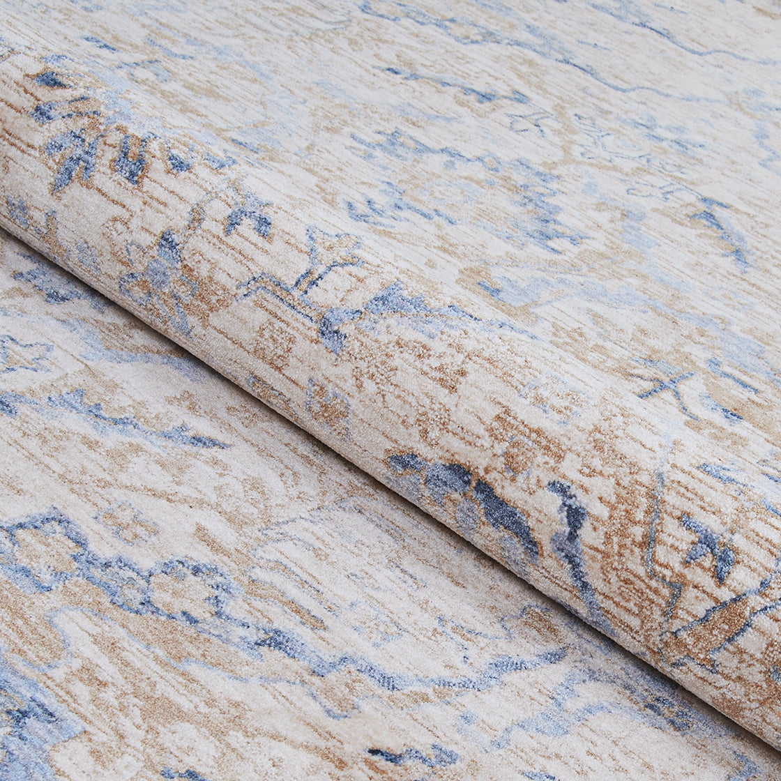 Couristan Couture Ballerine Area Rug, 2'2" x 8'11" Runner, Burnished Gold-Denim