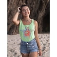 thumbnail image 2 of Pipeline Women's Peace Love Racerback Tank Women's -Pipeline Designs, 2 of 4