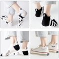 thumbnail image 2 of Calcetines de algodón para mujer, calcetines de corte bajo, calcetines tobilleros, paquete de 5 para uso doméstico y al aire libre, 2 of 5