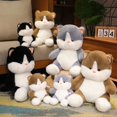 thumbnail image 1 of Juguetes de peluche de gato bonito para niños, almohada Huggable de simulación esponjosa divertida, decoración de habitación de dibujos animados, 25 cm, 35 cm, 45cm, 1 of 4