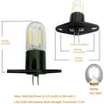 thumbnail image 4 of Led Filament Light 1.5w Z187 Microwave Oven Bulb Straight Terminals T170 20w Equivalent Incandescent Lamps For Lg Sharp Midea, 4 of 14