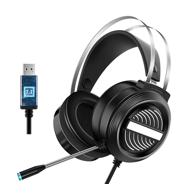 Auriculares para juegos Auriculares portátiles con reducción de ruido y auriculares USB con cable de 3,5 mm con micrófono, versión 7.1 Speravity EL000115-03B