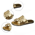 thumbnail image 5 of Bibifish Womens Slide Sandals Thin Strap Low Heel Open Toe Sandals Elegant Casual Summer Shoes, 5 of 9