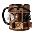 thumbnail image 2 of Outdor Stable Theme Mug Custom Horse Lover Ceramic Cup With Heartwarming Design For Enthusiasts, 2 of 6