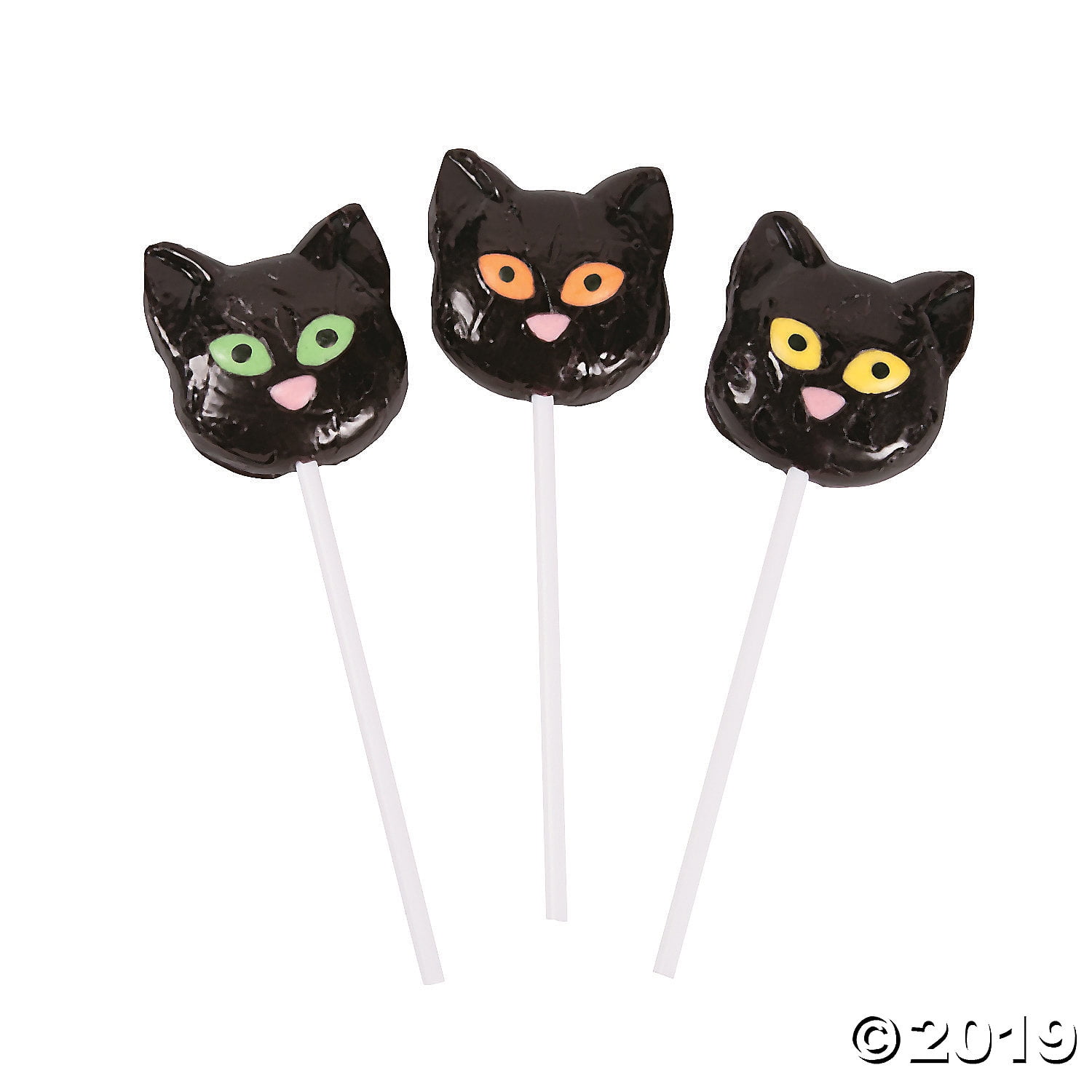 Black Cat Character Lollipops