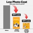 thumbnail image 3 of Kodak Mini 3 Retro Portable Instant Photo Printer (P300RY) + 68 Sheets Bundle - Yellow, 3 of 7