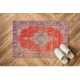 thumbnail image 6 of Red and Purple Rugs, Purple Rug, Medallion Rug, Boho Rug, Turkish Rug, Wedding Rug, 3D Printeds Rug, Kitchen Rug, Living Room Rug, 3.3'x6.5' - 100x200 cm, 6 of 8