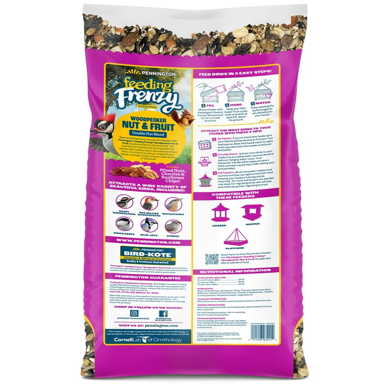 Pennington Feeding Frenzy Woodpecker Nut & Fruit Double Nut Blend
