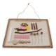 thumbnail image 1 of Pintura de Jardín Casero Decorativo Colgante De Pared Ornamento De Macramé Artesanal Para Niños BLESIY pintura de palo de madera natural, 1 of 8