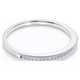 thumbnail image 3 of JeenMata .30 ct Diamond Wedding Band - Stackable Ring - Pave Diamond - Dainty Diamond Ring - 10K White Gold, 3 of 7