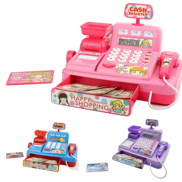 Aofa Faire semblant de jouer au jouet intelligent de caisse enregistreuse,  caissier pour enfants, jouets éducatifs pour garçons et filles, cadeaux  pour tout-petits 