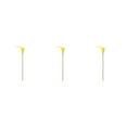 thumbnail image 1 of kurtrusly Wedding Decor With Simulated Calla - Choose Variety Of Colors And Styles With High 3D And Simulation Durable PU Pure Yellow 3PCS, 1 of 6