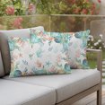 thumbnail image 3 of Outdoor Pillow Covers 20x12 Set of 2, Beach Coastal Waterproof Patio Throw Pillow Covers for Couch Sofa Chair, Summer Coral Starfish Nautical Ocean Decorative Pillowcases for Throw Pillows, 3 of 9
