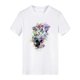 thumbnail image 1 of De Camiseta de manga corta con estampado creativo de calaveras de verano para hombre, 1 of 9