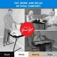 thumbnail image 2 of Table-Mate XL TV Tray - Portable, Foldable Table Trays for Eating, Desk Space and Couch - Black, 2 of 5