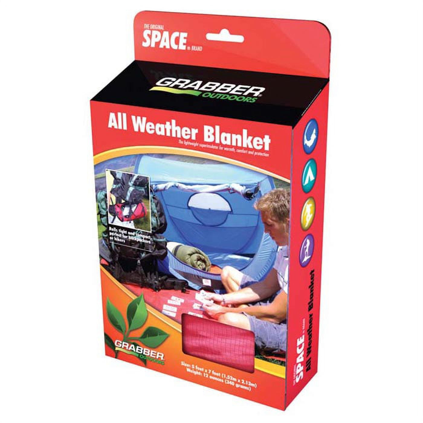 アウトドア寝具 Grabber All Weather Blanket 5x7 Amazon.com : Grabber - The Original Space Brand All Weather