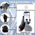 thumbnail image 2 of BR Guantes cálidos de invierno con pantalla táctil para hombres y mujeres con puño elástico, 2 of 4