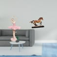 thumbnail image 2 of Figura De Caballo Bailarina, Escultura De Resina Para Niña, Obra De Arte Coleccionable, Adorno, Estatua, Regalo De Cumpleaños, Recuerdo Novedoso, Decoración De Escritorio, 2 of 8