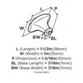 thumbnail image 6 of Sea Grass 1-1/2 in (38 mm) Length Golden Champagne Cabinet Knob, 6 of 7