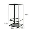 thumbnail image 6 of REPTI-ZOO Reptile Knock Down Glass Terrarium with Double Hinge Door 18" x 18" x 36" (50 Gallon), 6 of 6