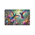 thumbnail image 3 of JML Doormat, Non-Slip Indoor Outdoor Rug Mats for Porch Entry Way, Floor Mat for Bathroom/Kitchen, (20"x32") - Hummingbirds and Flowers, 3 of 6