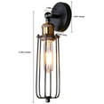 thumbnail image 2 of Black Bronze Edison Cage Wall Sconce, 2 of 5