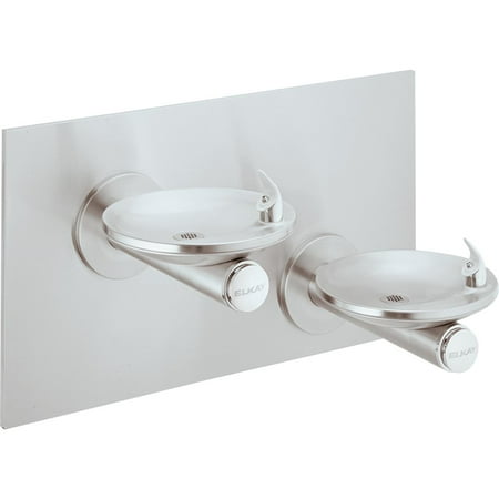 Elkay SwirlFlo Bi-Level Fountain Non-Filtered Non-Refrigerated, Stainless Stainless Steel