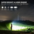 thumbnail image 2 of Rechargeable Flashlights 990,000 Lumens, Super Bright LED Flashlight High Lumens with USB Cable, 5 Modes Waterproof Flashlight Powerful Flash Light for Home Camping Hiking, 2 of 7