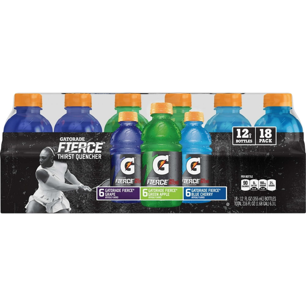 Gatorade Fierce Thirst Quencher Sports Drink, Variety Pack, 12 oz