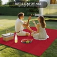 thumbnail image 4 of Pure Red Outdoor Rug for Patio/Deck/Porch, Non-Slip Large Area Rug 5 x 8 Ft, Simple Solid Color Indoor Outdoor Rugs Washable Area Rugs, Reversible Camping Rug Carpet Runner, 4 of 8