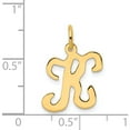 thumbnail image 5 of 14K Yellow Gold 14Ky Script Letter K Initial Charm Made In United States yc248k, 5 of 6