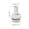 thumbnail image 2 of Uxcell Hose Barb Fitting 13mm Barbed G3/4 Male Thread, 3 Pack Pipe Connector, Grey, 2 of 6