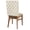 Beige, variant on Sky Blue Morocco Chair Back Covers, Farmhouse Geometric Quatrefoil Grid Removable Chair Covers for Dining Chairs Set of 4, Washable Chairs Slipcovers Back Seat Protector for Wedding Party 19"x20"