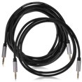thumbnail image 5 of ELAYARD 2Pcs Stereo Jack Cables 3.5mm Auxiliary Cable for Guitar Car and Audio Devices Black, 5 of 8