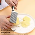 thumbnail image 3 of WIFKLSIIPG Crinkle Fry Cutter Durable Wavy Non Handle Crinkle Cutter | Purpose Crinkle Slicer for Potatos Handheld Wavy Fry for Potato 1pc, 3 of 3